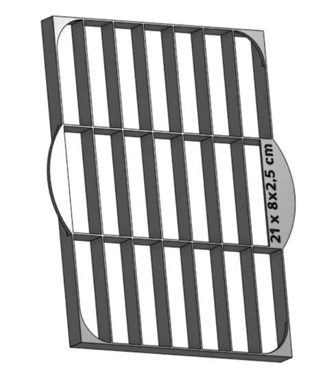 Diagram: Ako položiť naznačovač rezov pre identické kúsky