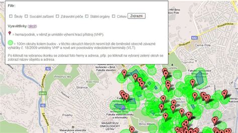Mapa s vyznačenými doručovacími cestami