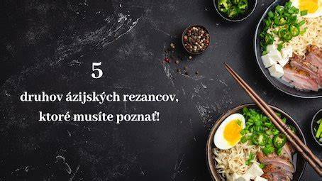 Infografika o typoch ázijských rezancov a ich vlastnostiach