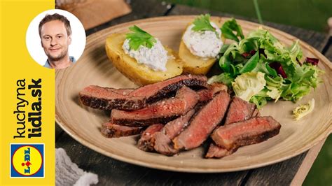 Servírovaný steak s prílohou