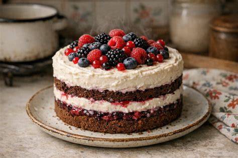 Recept: čokoládovo-orechová torta s malinovou vrstvou