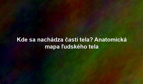 Mapa žíl ľudského tela