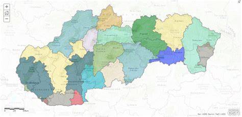 Mapa: regióny bohaté na šípky