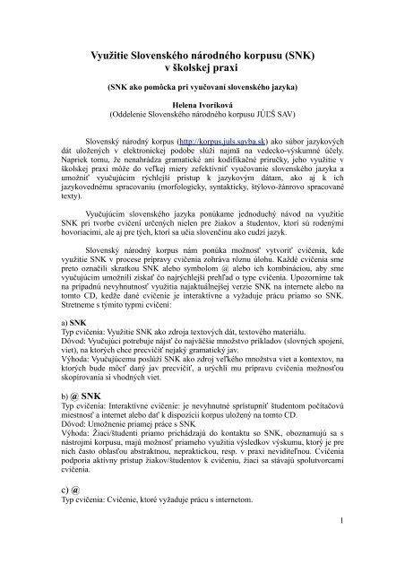 Infografika: Štruktúra Slovenského národného korpusu a jeho typy