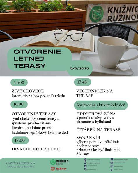 Materiálna fotografia volebnej atmosféry letnej terasy a interiéru reštaurácie