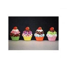 Rôzne druhy zdobených muffin