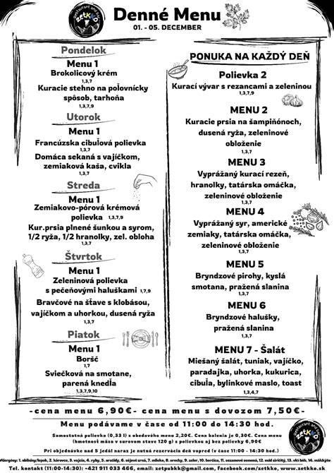 Infografika: Denné menu a rozvoz