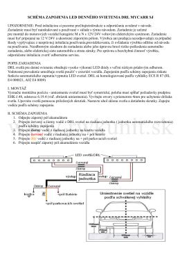Diagram správneho zapojenia denného svietenia