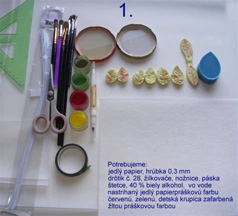 Infografika: Porovnanie typov jedlého papiera (vanilkový papier vs. oblátka) a ich vhodnosti na rôzne krémy