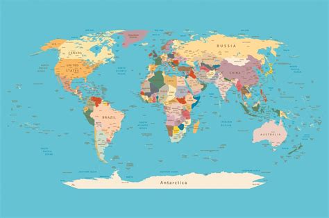 Mapa sveta s tradičnými koláčmi z kondenzovaného mlieka