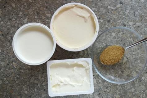 ingrediencie na mascarpone krém
