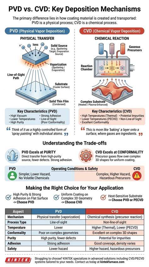 Infografika: CVD vs. PVD povlakovania a ich výhody