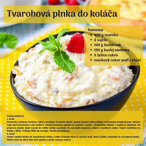 tvarohová plnka v koláči