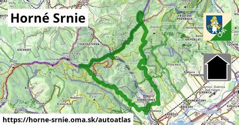 Mapa oblasti Horné Srnie so zameraním na sídlo spoločnosti Zákostolie 763