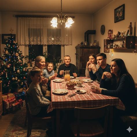 Rodina pri stole s kelovou polievkou
