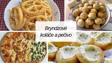 Obrázok: Rôzne bryndzové sladkosti a slané pečivo na stole