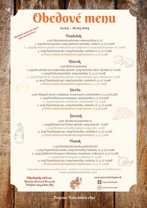Detailné makro zábery textúr jedla na obedové menu