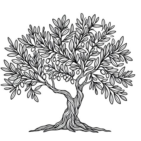 Obrázok ilustrácie olivového venčea a olivovníka
