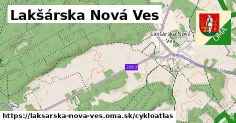 Mapa orientačných bodov na trase Lakšárska Nová Ves - Šaštín-Stráže