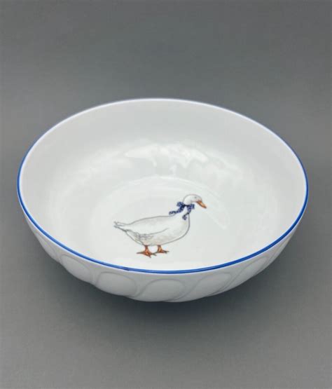 Porcelánový riad s motívom husí