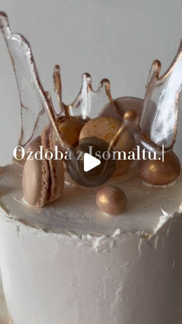 Tortový palác z isomaltu - ukážka ľadového efektu