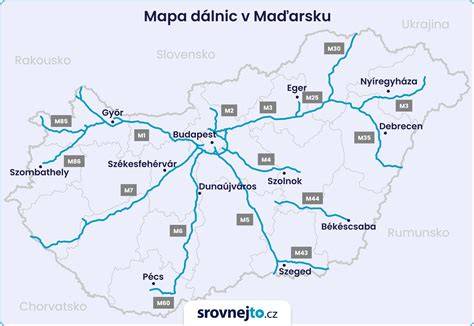 Infografika: Mapka Maďarska s hlavnými nákupnými destináciami a známymi značkami