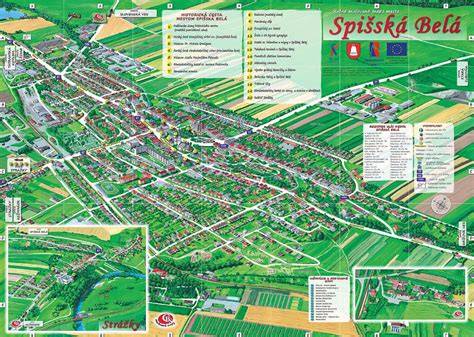 Informačná mapa jarmoku Spišská Belá a miestne trhy so zemiakmi