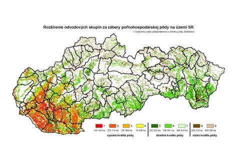 mapa: rozloženie poľnohospodárskej pôdy a využitie na živočíšnu výrobu vs. rastlinnú produkciu
