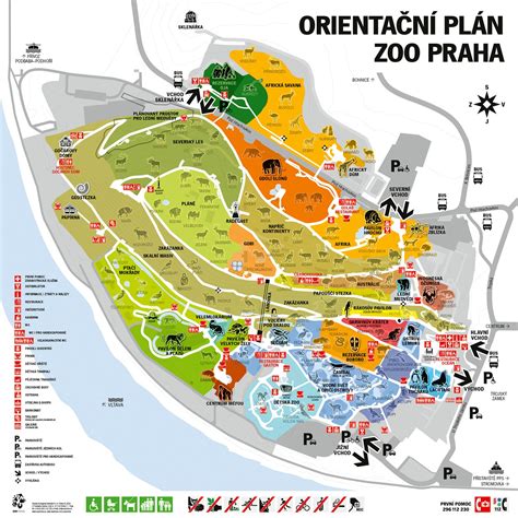 Mapa bezlepkových prevádzok v Prahe (ilustrácia lokácií)