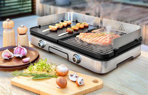 Ikonická schéma: Kontaktný vs. barbecue elektrický gril