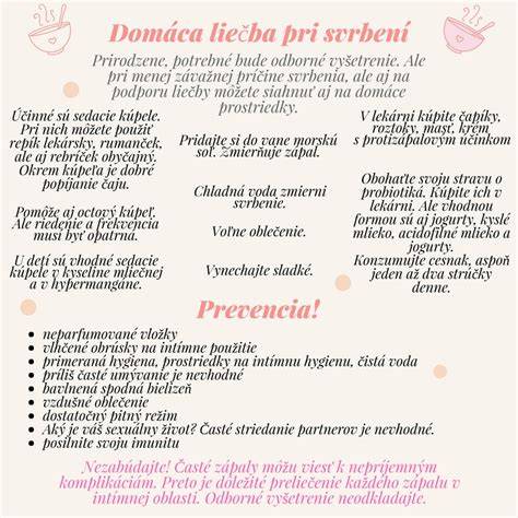 Infografika o príčinách vaginálnej suchej pošvy a možnostiach liečby