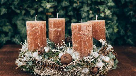 Moderný adventný veniec - inšpirácia
