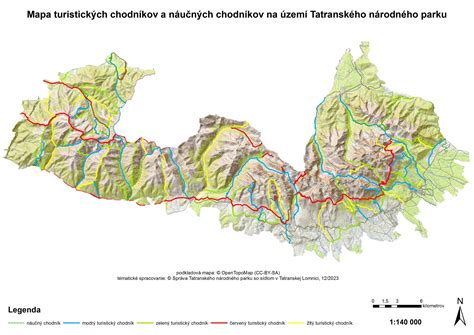 Mapa turistických chodníkov v Považskom Inovci