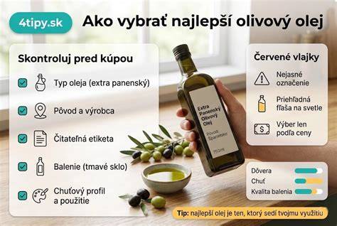 Infografika: Ako vybrať kvalitný olivový olej - označenie, pôvod, balenie, kyslosť