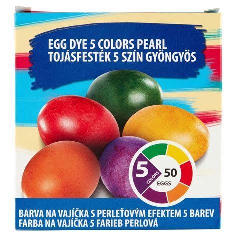 Široká škála farieb na vajíčka