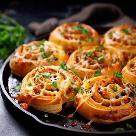 Pizza slimáky z kysnutého cesta: vyberte si vlastné kombinácie plnky