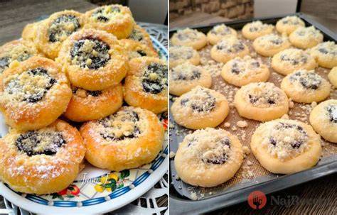 Infografika: three-ingredient tvarohové koláčiky - zloženie a postup