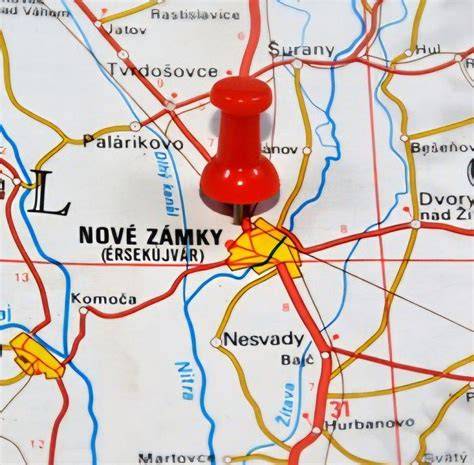 Mapa polohy reštaurácie Panda v Nových Zámkoch