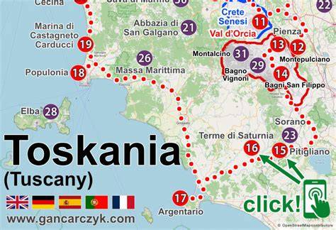 Mapa zobrazujúca trasy behov a športových podujatí