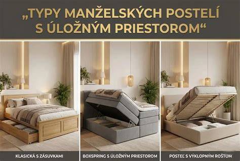 Infografika: výhody a typy postelí s úložným priestorom
