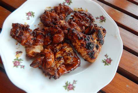 Grilované teriyaki kuracie stehná na špíze