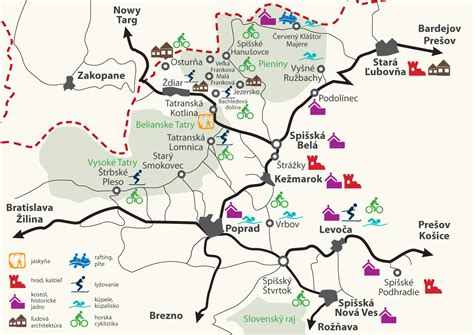 Informačná mapa reštaurácií v Kežmarku a okolí