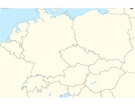 Mapa regiónov strednej a východnej Európy s názvom pokrmu