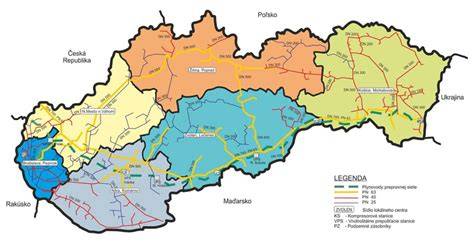 Mapa regiónu a trvalo udržateľná distribučná sieť