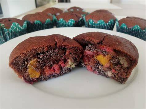 Obrázok 2: Muffiny s ovocím a čokoládou - variácie