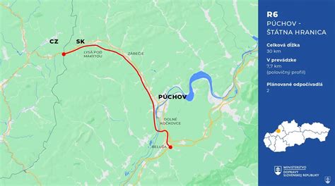 Mapa Púchova s vyznačenými oblasťami rozvozu