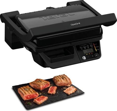 Obrázok: tlačidlá a obrazovka OptiGrill s 6-9 režimami
