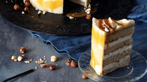 Schéma vrstiev torty so slaným karamelom