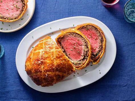 gurmánsky Beef Wellington na tanieri