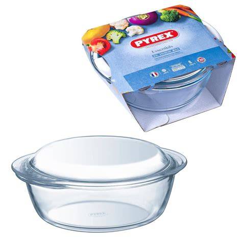 Obrázok: Sklenená forma Pyrex s priehľadným dizajnom a vrúbkovanými okrajmi